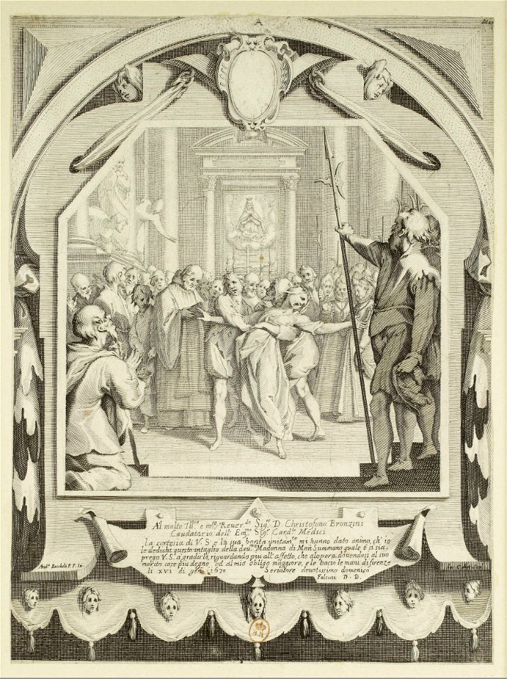La possédée ou l'exorcisme (Jacques Callot, Andrea Boscoli)