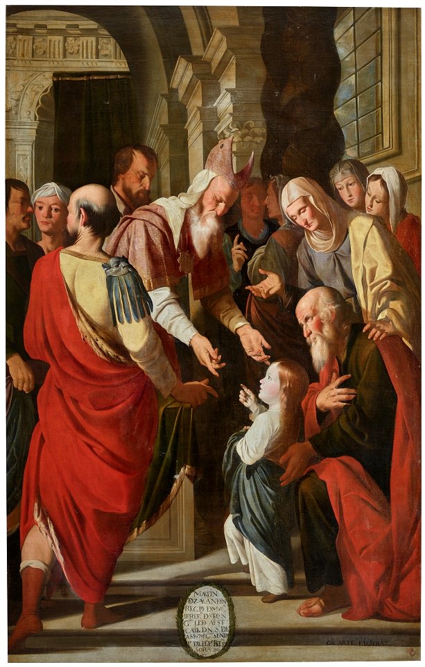 La Presentación de la Virgen en el Templo, de Mateo Gilarte (Museo del Prado)