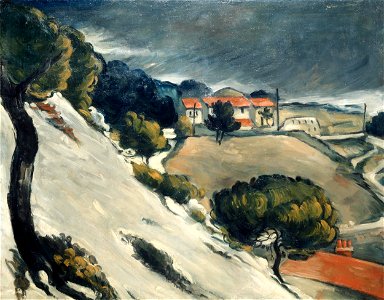 La Neige fondue à l'Estaque, par Paul Cézanne, FWN 53