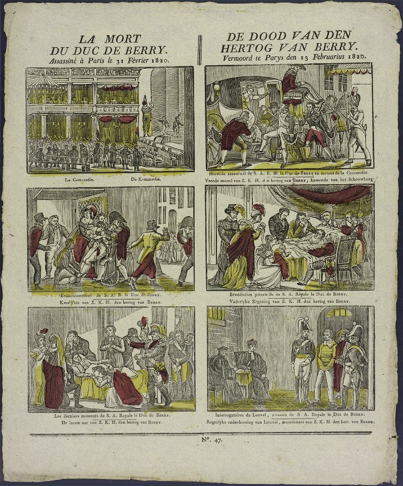 La mort du Duc de Berry-Catchpenny print-Borms 0140