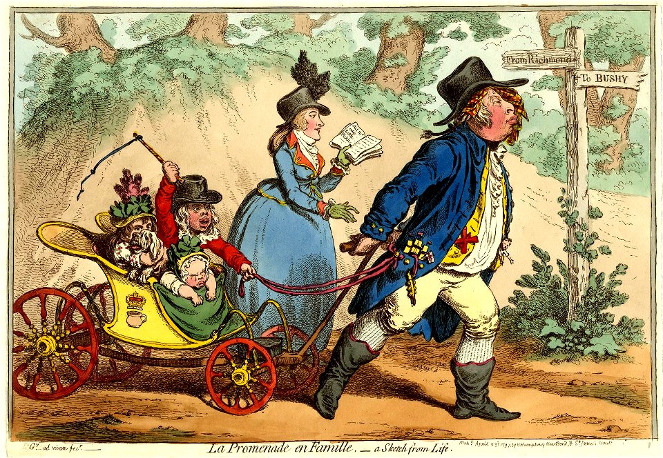 La promenade en famille-a sketch from life. (BM 1868,0808.6625)