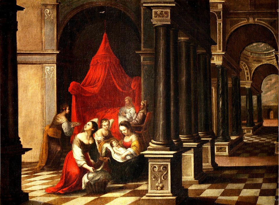 La Natividad de la Virgen, de Juan García de Miranda (Museo del Prado)