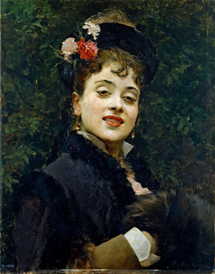 La modelo Aline Masson, de Raimundo de Madrazo