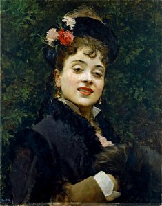 La modelo Aline Masson, de Raimundo de Madrazo