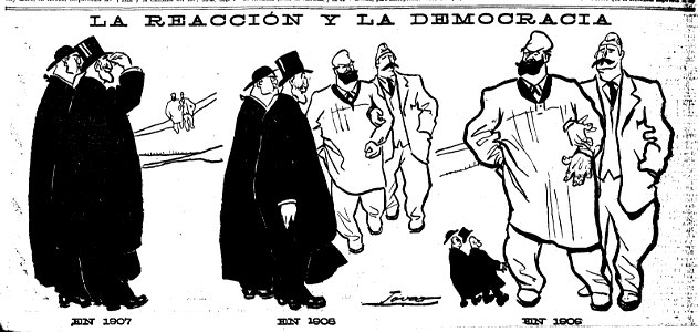 La reacción y la democracia, de Tovar, El Liberal, 18 de diciembre de 1909