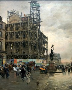 La place des Pyramides - Giuseppe De Nittis