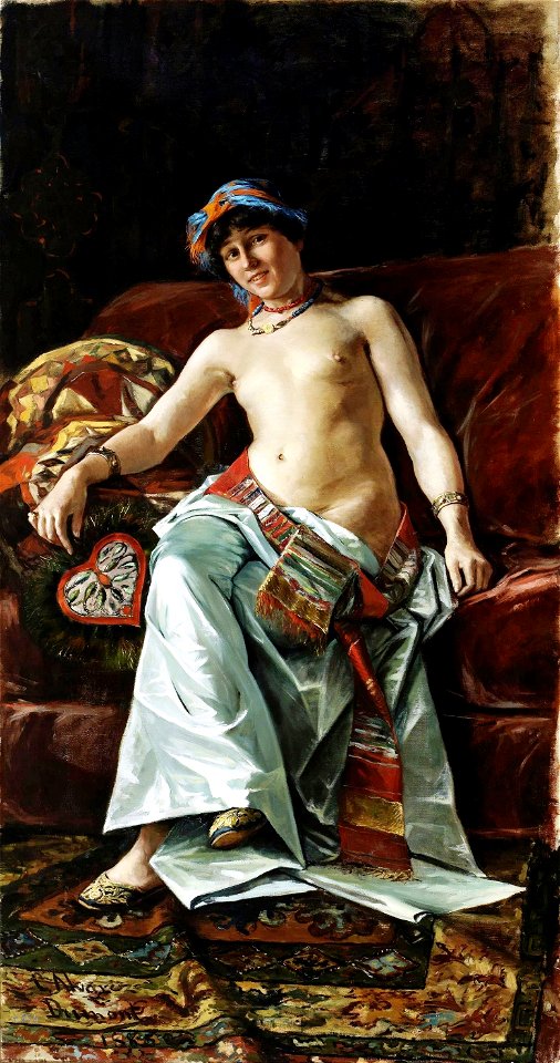 La odalisca, de César Álvarez Dumont (Museo del Prado)