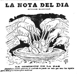 La nota del día. La comisión de la paz, de Apeles Mestres, La Publicidad, 04-10-1898 (noche)