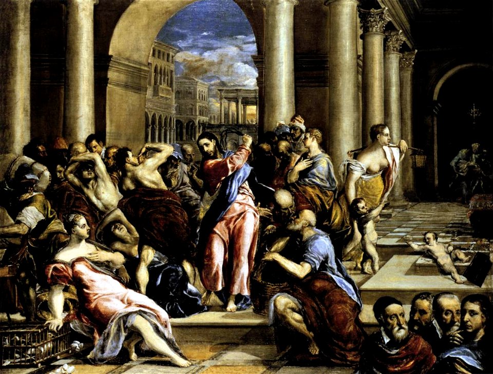 La Purificacion del templo Roma El Greco