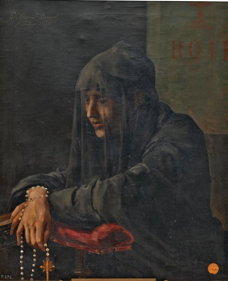 La oración, de César Álvarez Dumont (Museo del Prado)