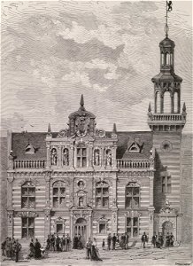 La rue des nations. Façade de la section hollandaise