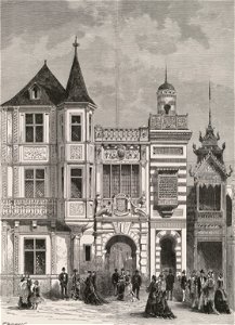 La rue des nations. Façades du Luxembourg, Andorre, Saint-Marin, Monaco, Tunis et Siam