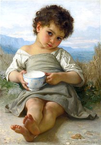 La tasse de lait, by William-Adolphe Bouguereau
