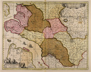 La Saintonge vers le midy auecq le Brouageais, terre d'Aruert &c.... - CBT 5879842
