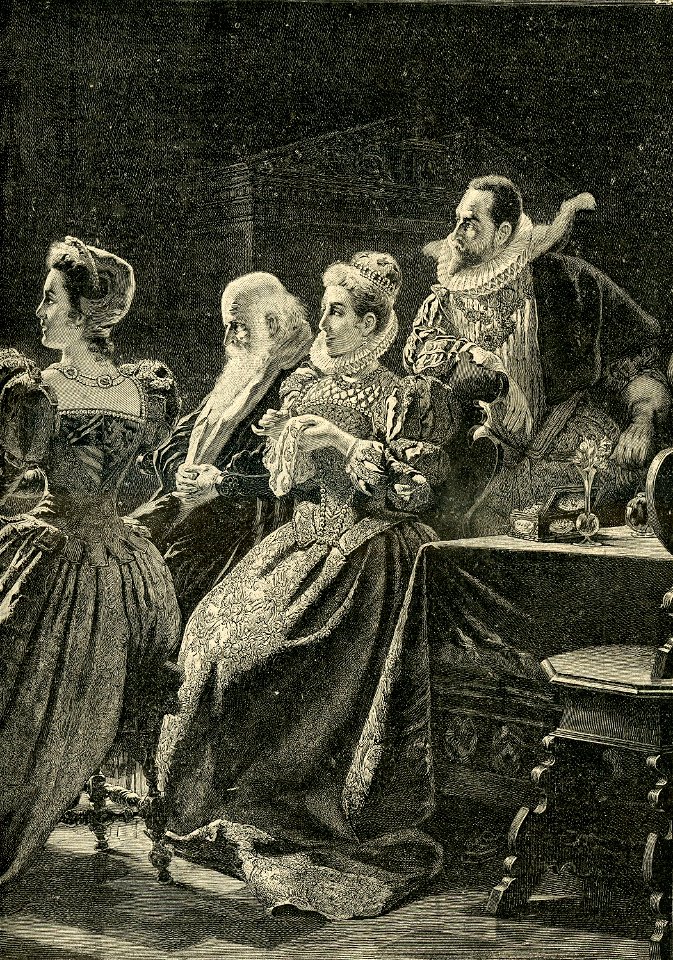 La profezia del pellegrino, quadro di Giuseppe Aureli 2