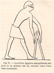 La pelleterie et le vêtement de fourrure dans l'antiquité (page 107). Free illustration for personal and commercial use.