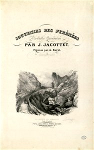 La Roche du Limaçon. Route de Cauterets (Titre lithographié) - Fonds Ancely - B315556101 A JACOTTET 2 002