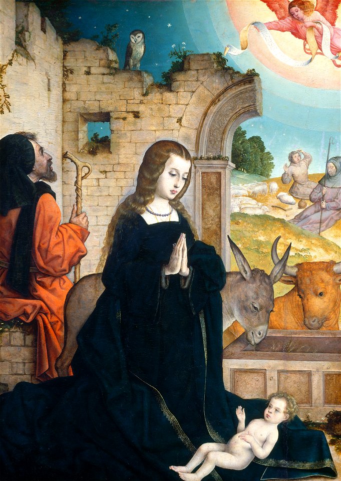La Natividad, por Juan de Flandes