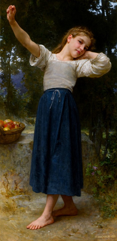 La paresseuse by William-Adolphe Bouguereau, 1901