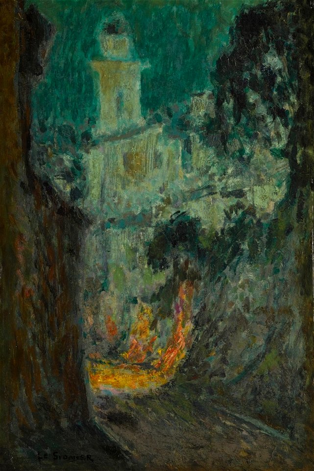 La rue au Clair de Lune, Villefranche-sur-mer )