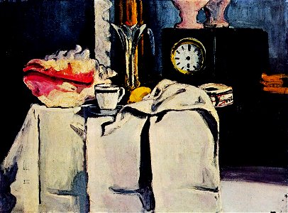 La Pendule noire, par Paul Cézanne