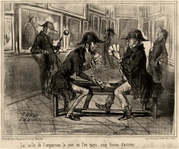 La salle de l'exposition le jour où l'on paye cinq francs d'entrée