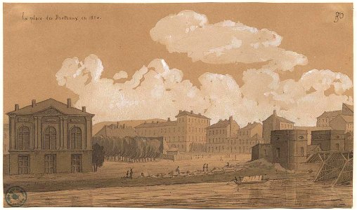 La place des Brotteaux en 1820