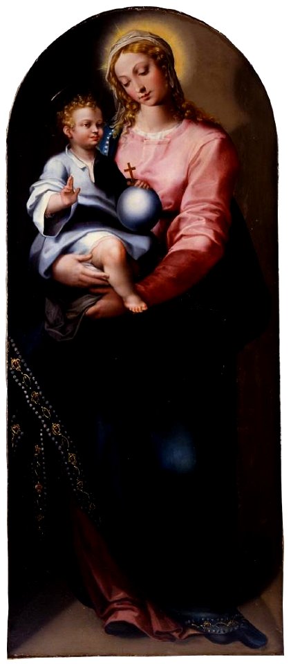 La Virgen con el Niño, atribuido a Gregorio Martínez (Museo Nacional de Escultura de Valladolid)
