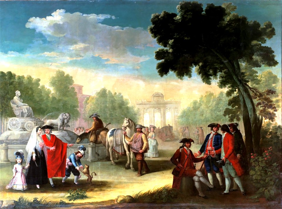 La Puerta de Alcalá vista desde la Cibeles (Museo del Prado)