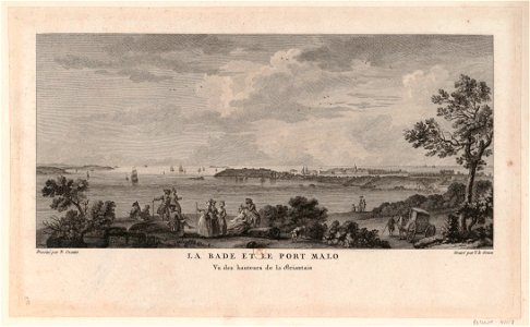 La Rade et le Port Malo Vu des hauteurs de la Briantais btv1b53185597f