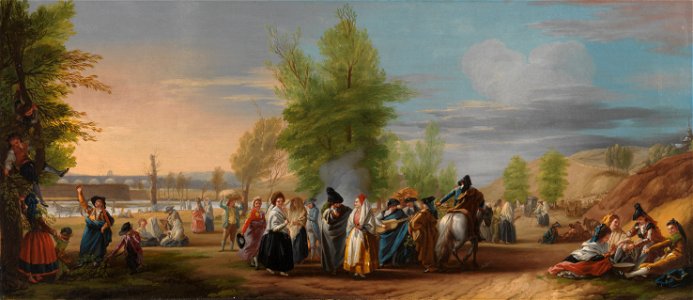 La pradera de San Isidro, por José del Castillo