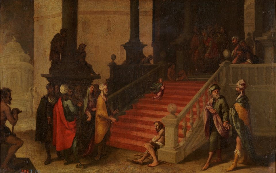 La Presentación de la Virgen, atribuída a Francisco Antolínez (Museo del Prado)