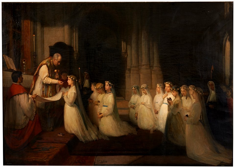 La primera comunión, de Domingo Valdivieso (Museo del Prado)