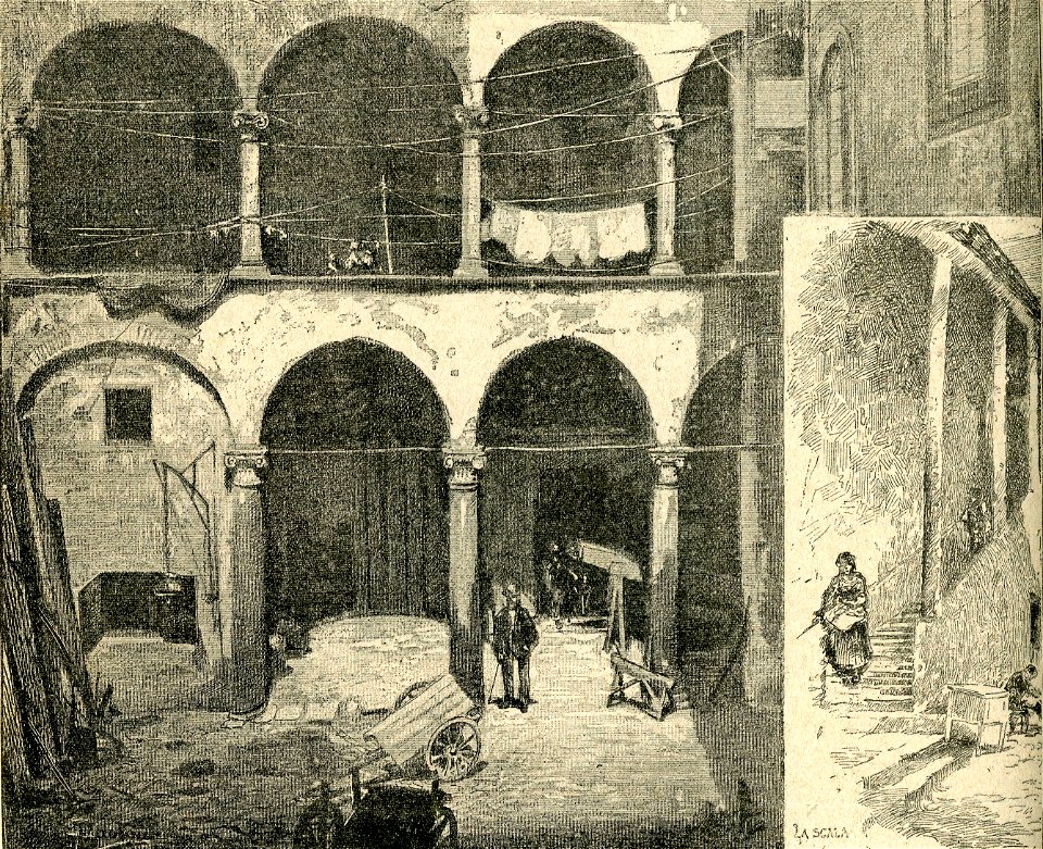 La vecchia Roma cortile del palazzo Mattei