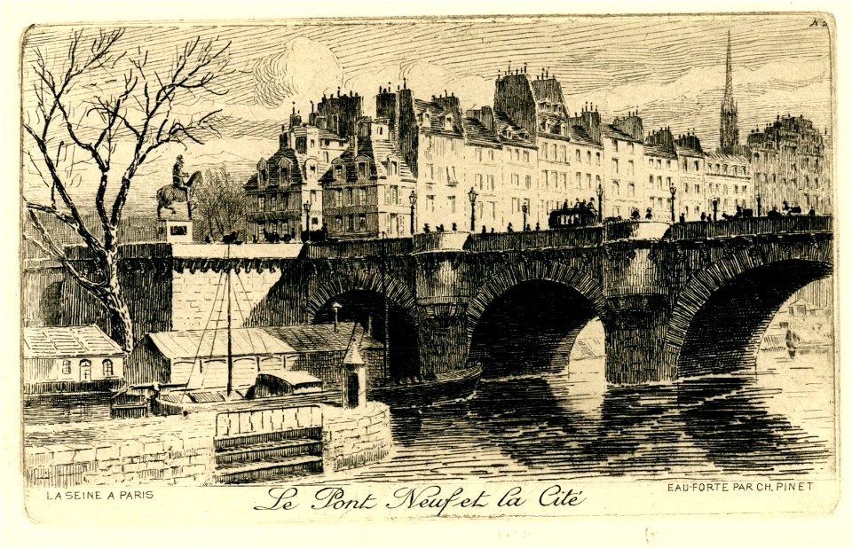 LA SEINE À PARIS n° 5 Le Pont Neuf et la Cité