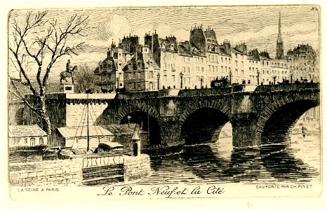 LA SEINE À PARIS n° 5 Le Pont Neuf et la Cité