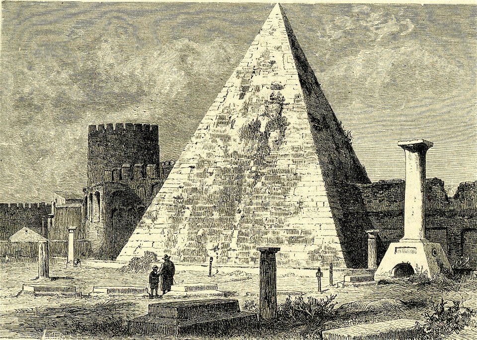 La piramide di Cestio. Sepolcro romano antico a Roma - Free Stock ...