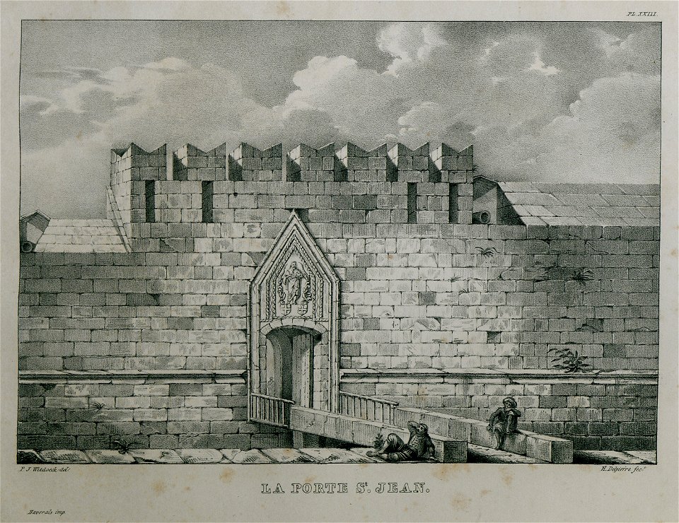 La Porte St Jean - Rottiers Bernard Eugène Antoine - 1828