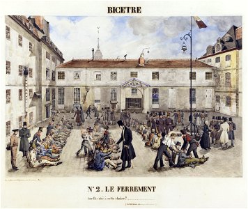 La prison de Bicêtre à Gentilly - le ferrement des forçats