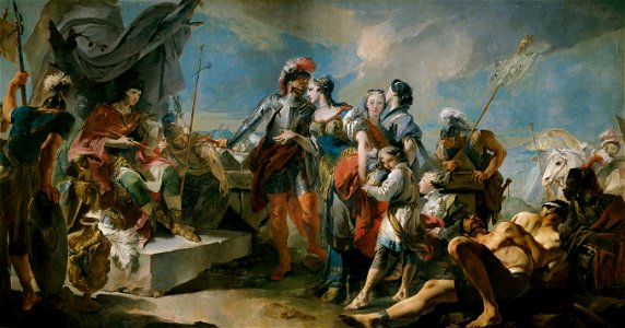 La reina Zenobia ante el emperador Aureliano