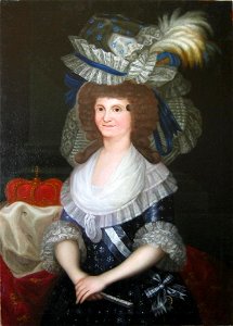 La reina María Luisa de Parma (Museo Lázaro Galdiano, Madrid). Free illustration for personal and commercial use.