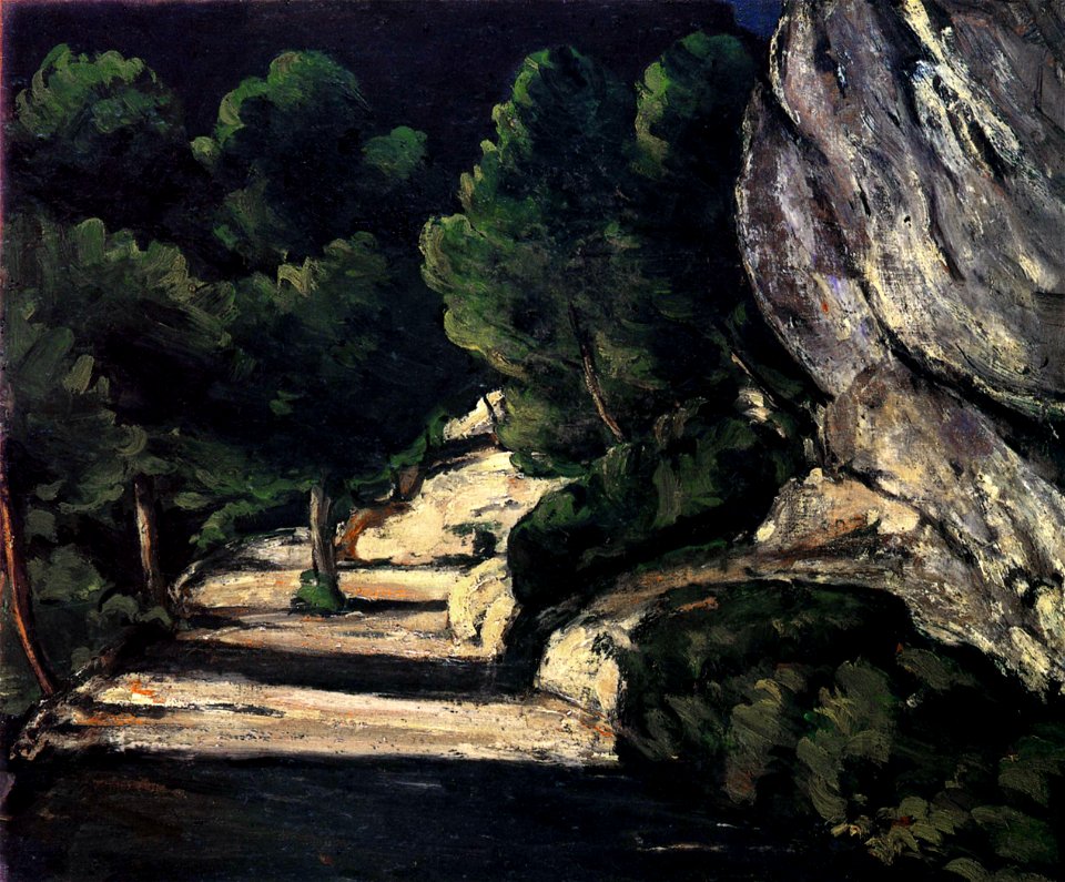 La Route forestière, par Paul Cézanne, Yorck