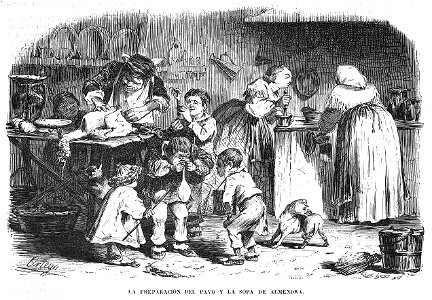 La preparación del pavo y la sopa de la almendra, de Ortego
