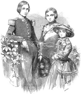 La princesse Charlotte de Belgique et ses deux frères