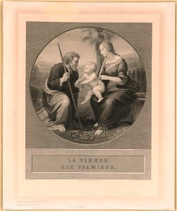 La vierge aux plamiers - Raphaël Sanzio pinxt. ; Achille Martinet delineavit & sculpsit. LCCN2015647804