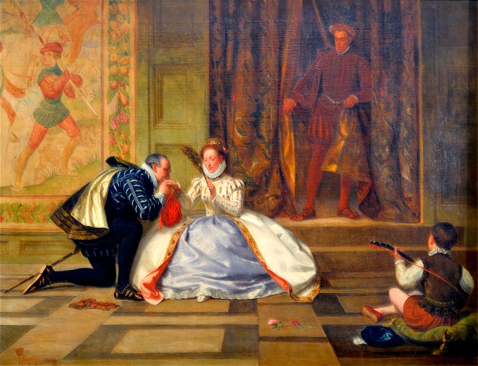 La reine Elisabeth 1ere et Leicester-William Frederick Yeames-MBA Lyon 2014
