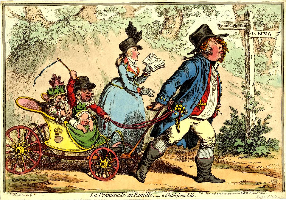 La promenade en famille-a sketch from life. (BM 1851,0901.863)