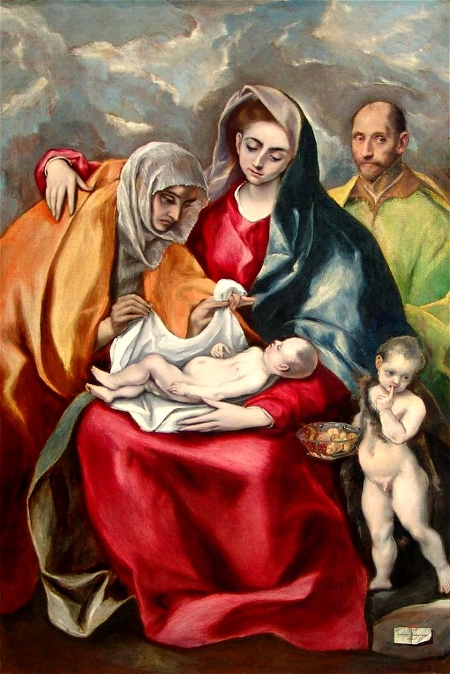 La Sagrada Familia, de El Greco (Museo de Santa Cruz de Toledo)