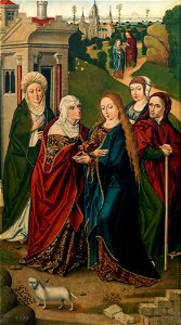 La Visitación, del Maestro de Miraflores (Museo del Prado)