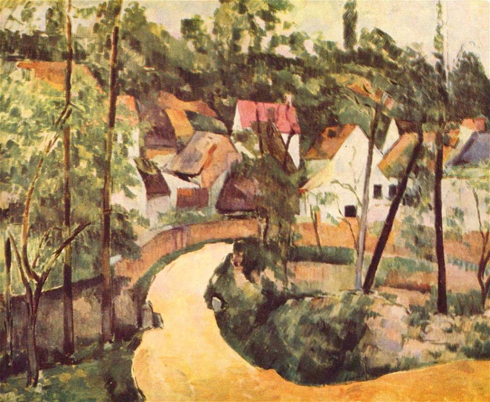 La Route tournante, par Paul Cézanne, Yorck